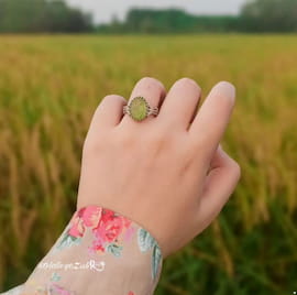 انگشتر زنانه عقیق سبز