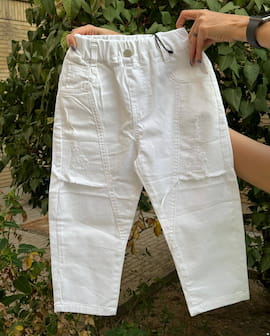 شلوار جین بچگانه سفید