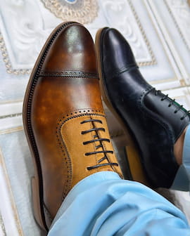 کفش روزمره مردانه چرم طبیعی مشکی