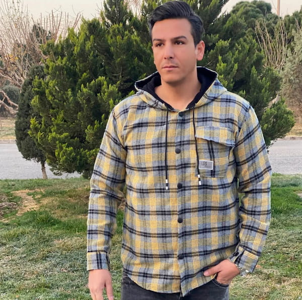 عکس-پیراهن کلاهدار مردانه پشمی