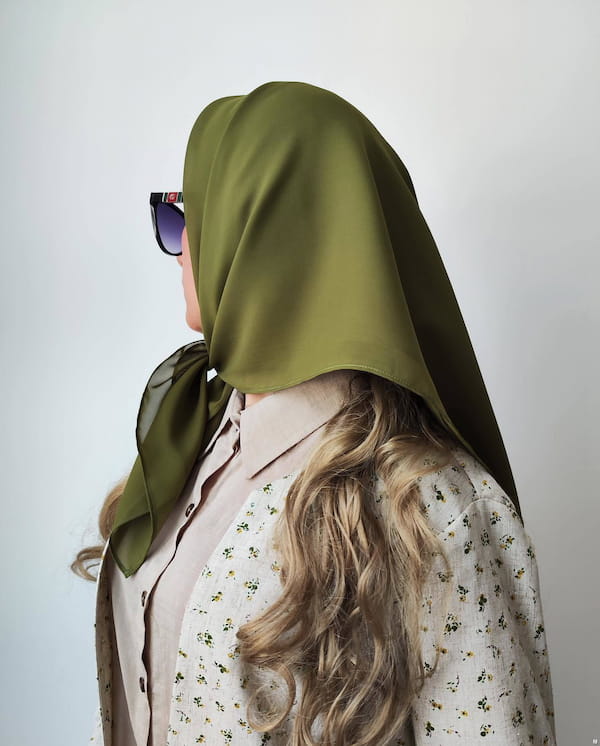 عکس-مینی اسکارف زنانه حریر