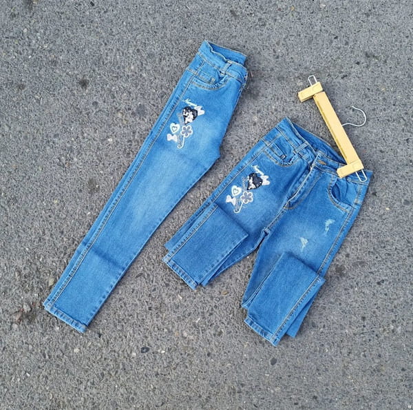 عکس-شلوار جین بچگانه آبی