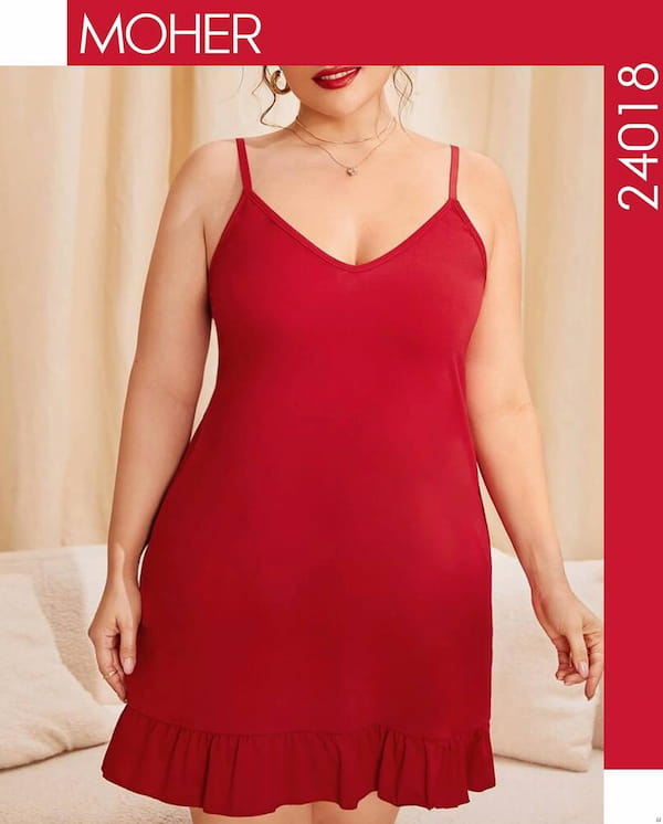 عکس-لباس خواب زنانه جودون قرمز