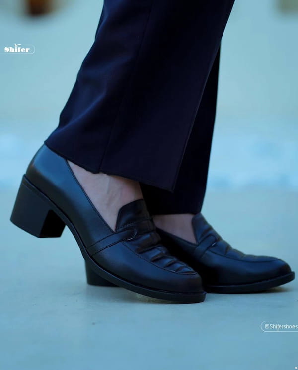 عکس-کفش روزمره مجلسی زنانه چرم طبیعی
