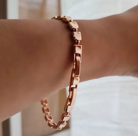 دستبند دخترانه آبکاری طلا ژوپینگ