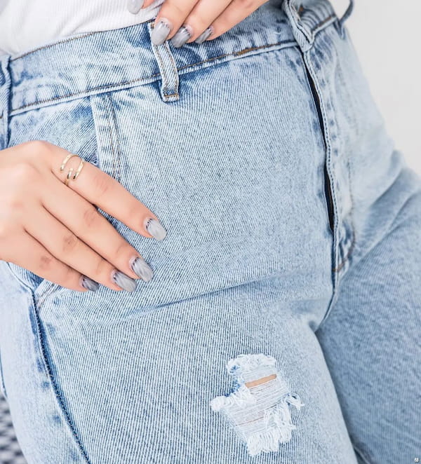 عکس-شلوار جین زنانه آبی روشن