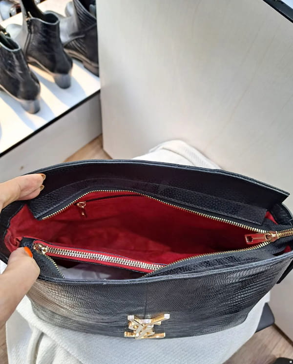 عکس-کیف زنانه چرم طبیعی قرمز