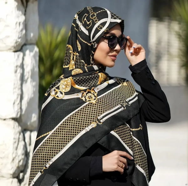 عکس-روسری پاییزه زنانه پنبه