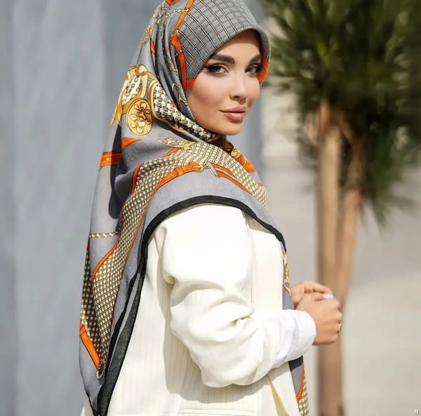 عکس-روسری پاییزه زنانه پنبه