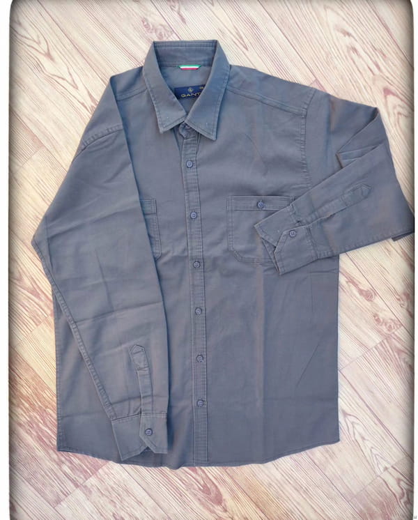 عکس-پیراهن مردانه ابریشم تک رنگ
