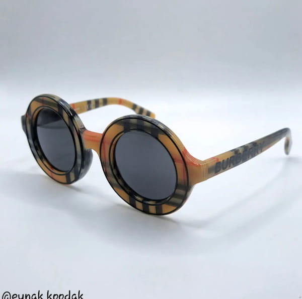 عکس-عینک دودی بچگانه تک رنگ