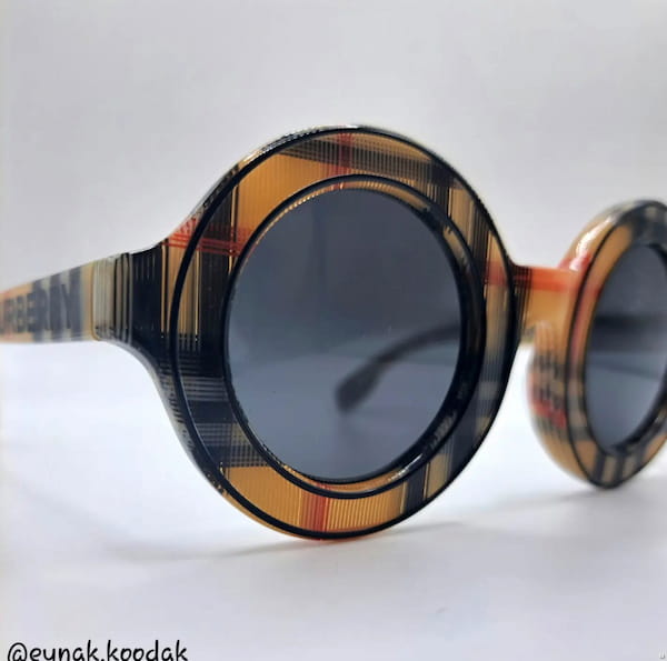 عکس-عینک دودی بچگانه تک رنگ
