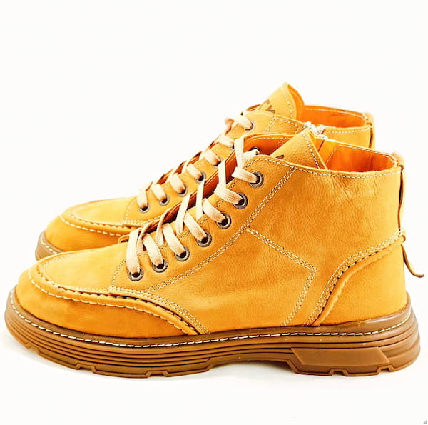 عکس-کفش طبی مردانه زرد