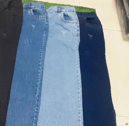 عکس-شلوار جین بچگانه آبی روشن