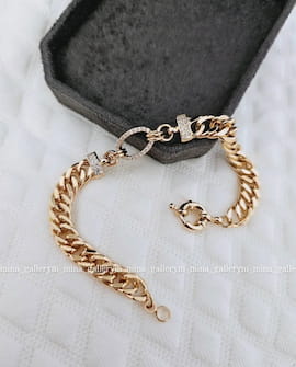 دستبند زنانه آبکاری طلا ژوپینگ