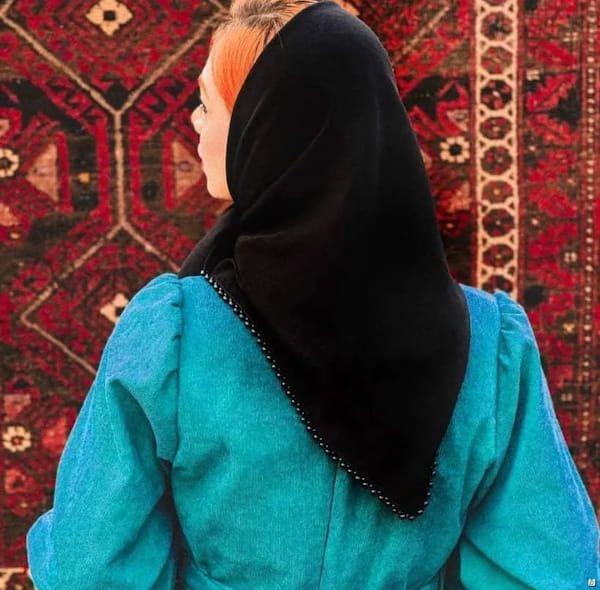 عکس-مینی اسکارف زنانه مشکی
