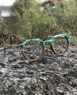 عینک افتابی زنانه چوب