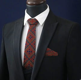 کراوات مردانه ابریشم قرمز