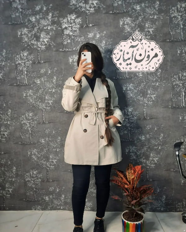 عکس-بارانی زنانه کتان