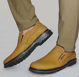 کفش رسمی مردانه کرمی
