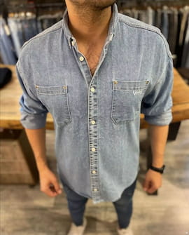 پیراهن آستین بلند مردانه جین