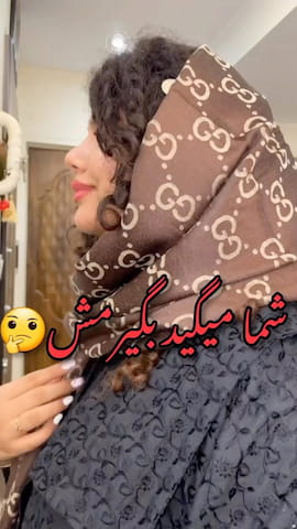 شال زنانه ابریشم گوچی