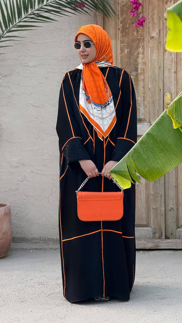 عکس-مانتو زنانه پارچه نارنجی
