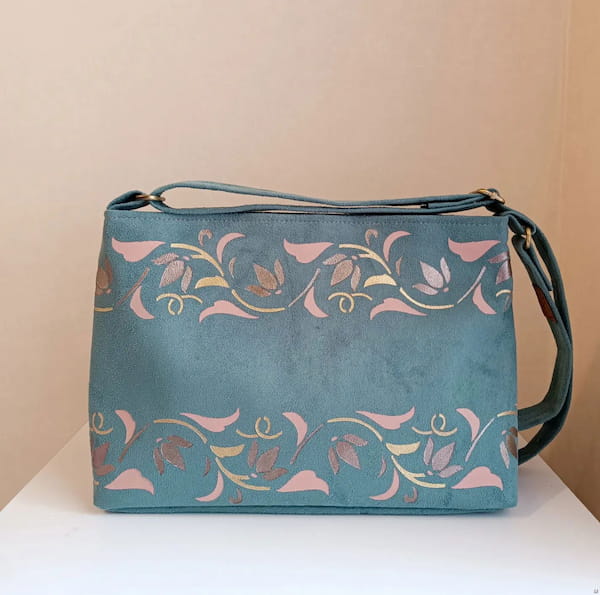عکس-کیف زنانه سوییت سبز آبی