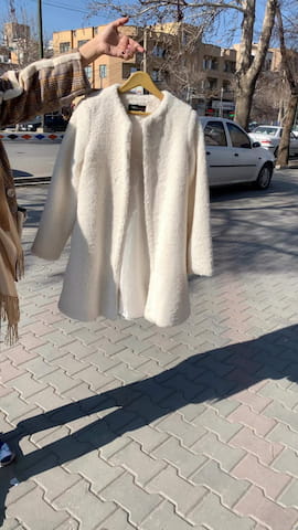 کت استردار زنانه سفید