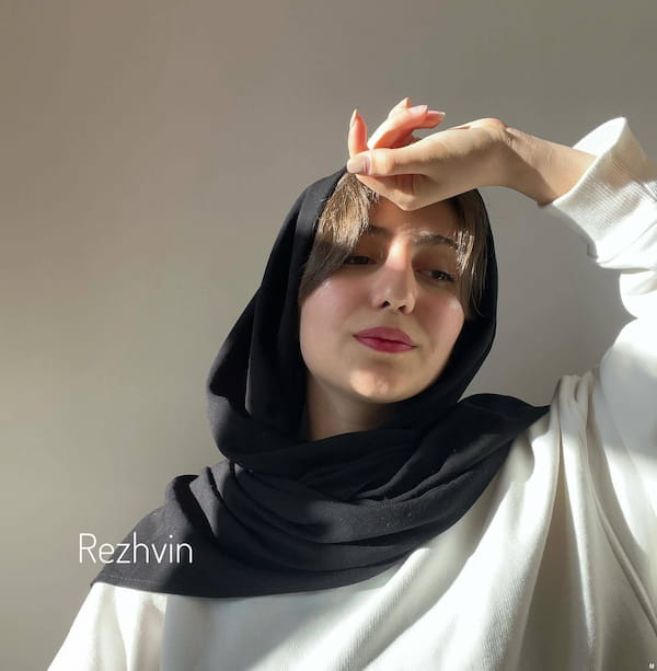 عکس-شال زنانه نخی مشکی