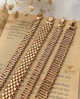 دستبند زنانه آبکاری طلا ژوپینگ