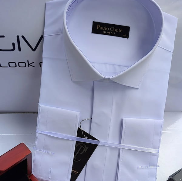 عکس-کراوات مردانه میکروفایبر سفید