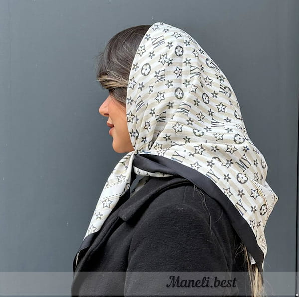 عکس-روسری زنانه ابریشم توییل