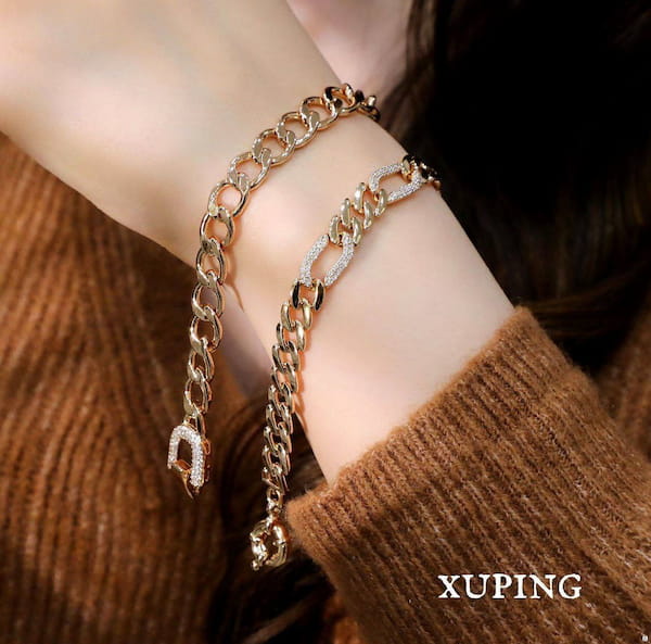 عکس-دستبند زنانه طلا ژوپینگ