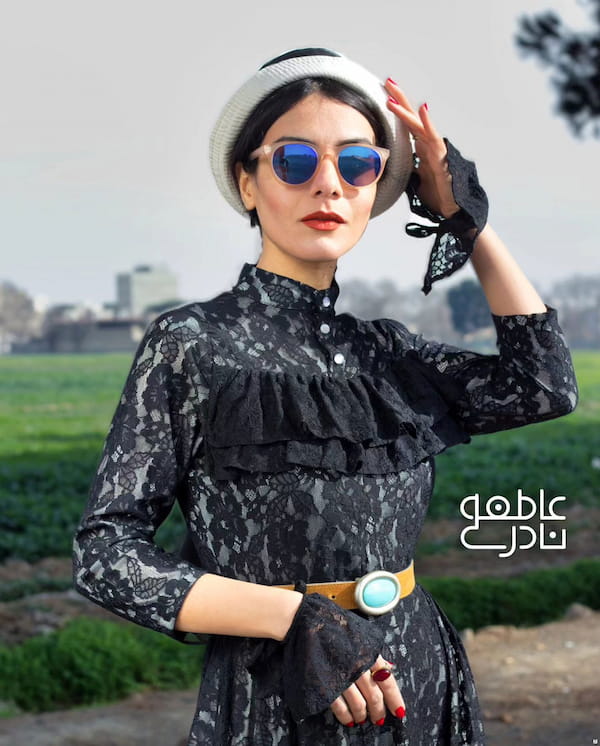 عکس-پیراهن زنانه دانتل فیروزه ای