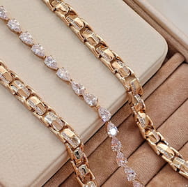 دستبند زنانه طلا طلایی