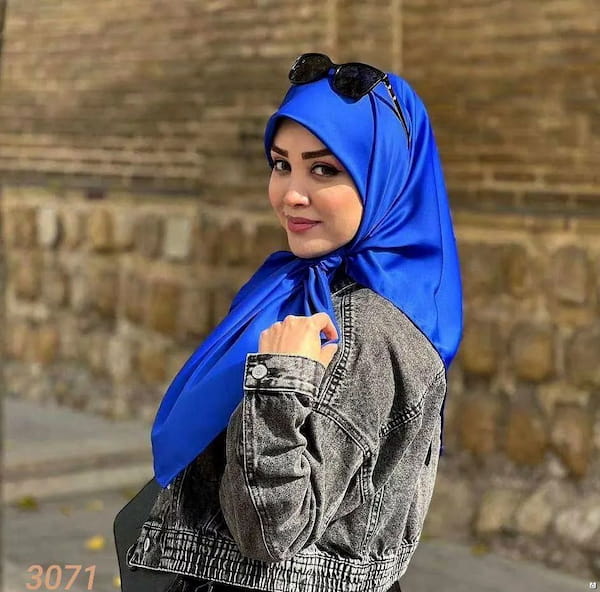 عکس-روسری زنانه ساتن