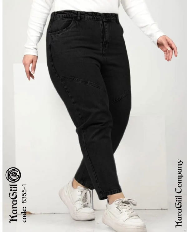عکس-ست پوشاک زنانه جین زغالی