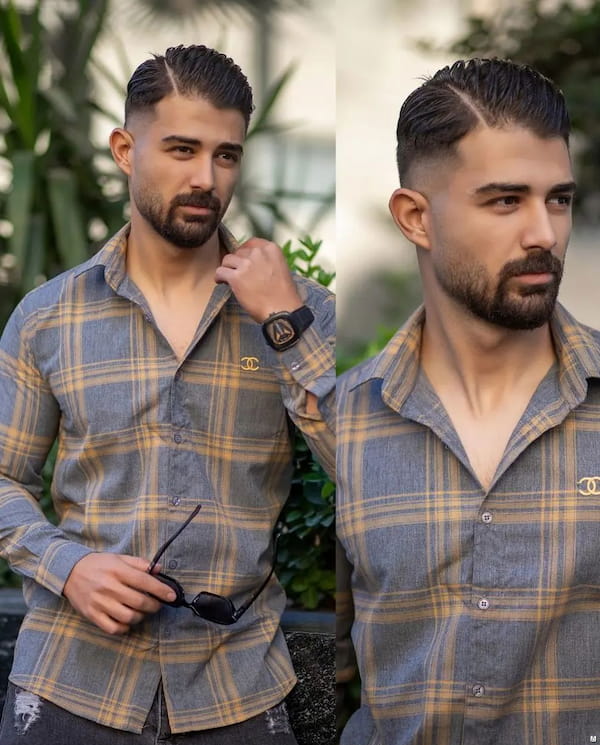 عکس-پیراهن چهارخونه مردانه پنبه