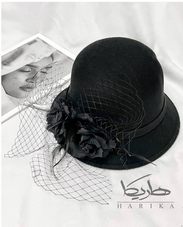 عکس-کلاه زنانه مشکی