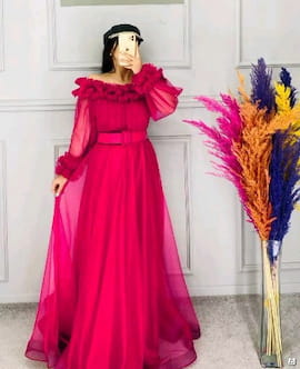 لباس مجلسی زنانه تور تیفانی