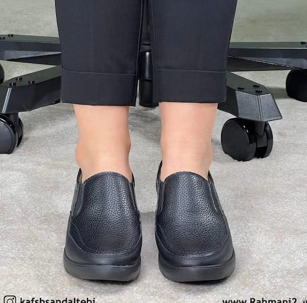 عکس-کفش روزمره طبی زنانه چرم مصنوعی