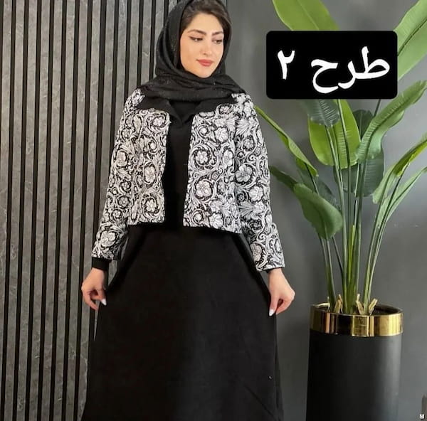 عکس-ست پوشاک سوزن دوزی زنانه مخمل