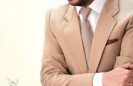 کراوات مردانه بژ