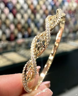 دستبند زنانه طلا ژوپینگ