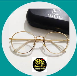 عینک افتابی زنانه طلایی