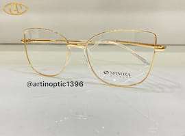 عینک طبی زنانه فلزی طلایی