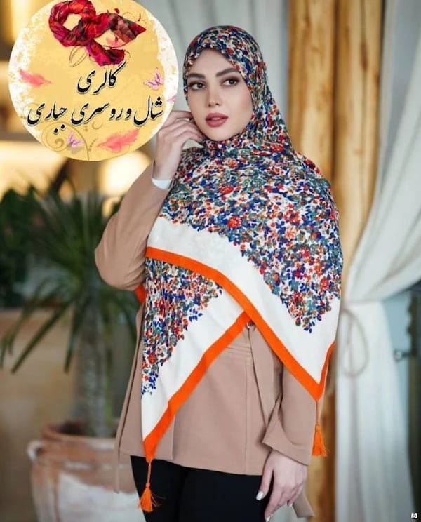 عکس-شال زنانه نخی