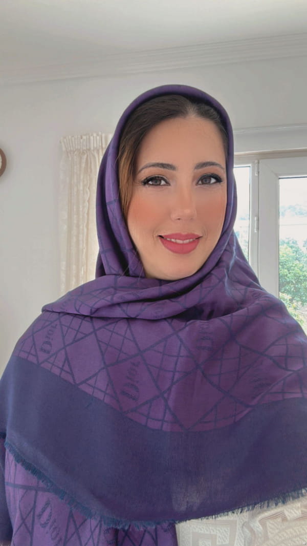 عکس-روسری زنانه ابریشم سفید