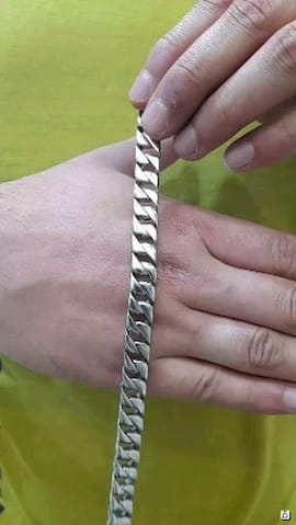 دستبند مردانه نقره کارتیه